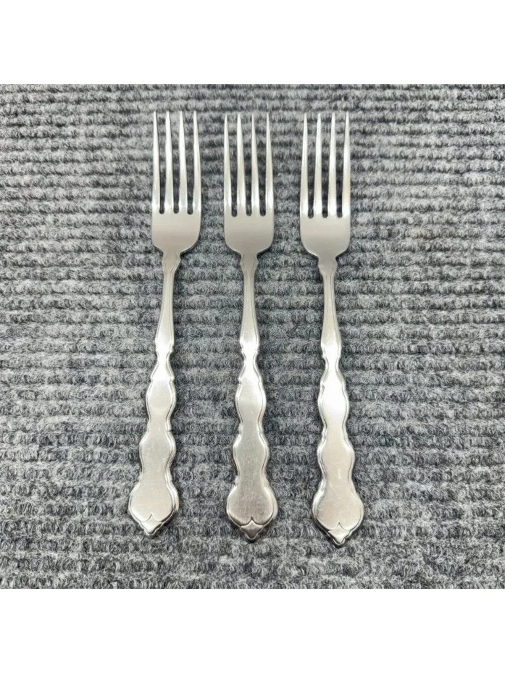Lot Of 3 Oneida VALERIE Dinner Forks Distinction Deluxe HH Stainless